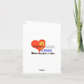 Carte de voeux Femme Tennis Player (Dos)