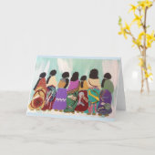 Carte de voeux Femmes de toutes les possibilités (Fleur jaune)