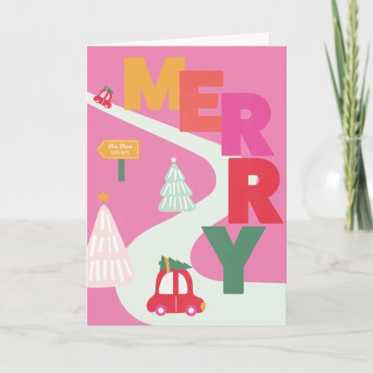 Carte de vœux festive (Devant)