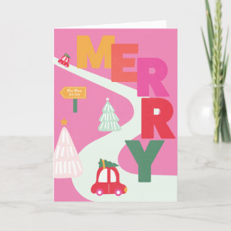 Carte de vœux festive