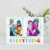 Carte de vœux festive 2016 JOYEUX TOUT Fêtes (Debout devant)