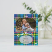 Carte de vœux festive à carreaux par HAMbWG (Debout devant)