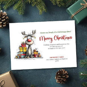 Carte de vœux festive à l'aquarelle représentant u
