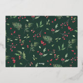 Carte de vœux festive à motif photo et écriture Me (Verso)