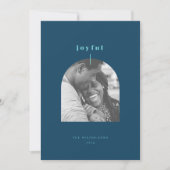 Carte de vœux festive à photo en arc (Devant)