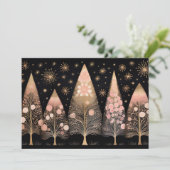 Carte de voeux Festive Arbre de Noël (Debout devant)