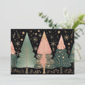 Carte de voeux Festive Arbre de Noël (Debout devant)