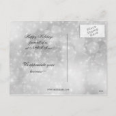 Carte de vœux festive argent violet pour entrepris (Dos)