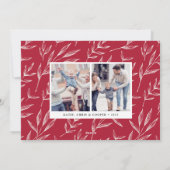 Carte de vœux festive avec effet Bokeh | Photo (Dos)