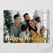 Carte de vœux festive avec photo audacieuse pour l (Recto)