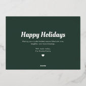 Carte de vœux festive avec photo audacieuse pour l (Verso)