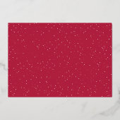 Carte de vœux festive avec photo et foil (Verso)