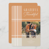 Carte de voeux Festive Boho Thanksgiving (Devant / Derrière)