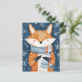 Carte de voeux Festive Christmas Fox (Debout devant)