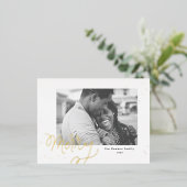 Carte de vœux festive Confetti Joyeux Photo (Debout devant)