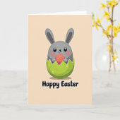 Carte de vœux festive de créature mignonne (Fleur jaune)