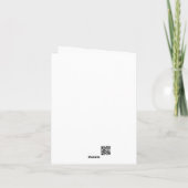 Carte de vœux festive de la girafe (Dos)