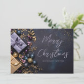 Carte de vœux festive de Noël (Debout devant)