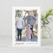 Carte de vœux festive de Noël (Debout devant)