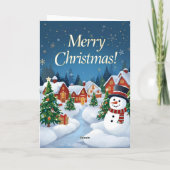 Carte de vœux festive de Noël (Dos)