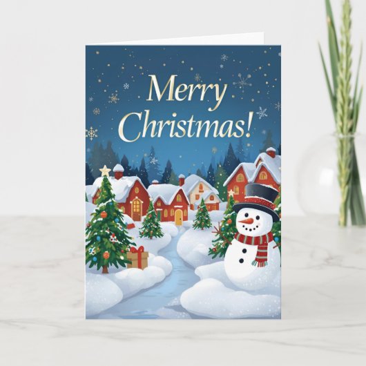 Carte de vœux festive de Noël (Devant)