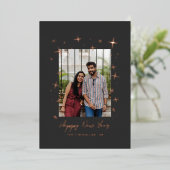 Carte de vœux festive de nouvel an Dancing Stars (Debout devant)