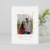 Carte de vœux festive de nouvel an Dancing Stars (Debout devant)