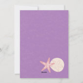 Carte de vœux festive de vacances à la plage (Dos)