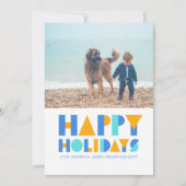 Carte de vœux festive de vacances avec collage de (Devant)