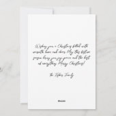 Carte de voeux Festive Elk de Noël (Dos)