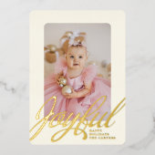 Carte de vœux festive en feuille d'aluminium (Recto)