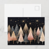 Carte de voeux Festive et élégante Arbre de Noël (Devant / Derrière)