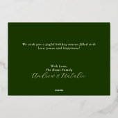 Carte de vœux festive et élégante pour mariage ave (Verso)