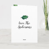 Carte de voeux Festive Green Red Christmas Holiday (Dos)