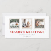 Carte de vœux festive Instantané Sentiments Joyeux (Devant)
