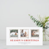 Carte de vœux festive Instantané Sentiments Joyeux (Debout devant)