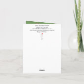 Carte de voeux Festive Joyeux Chouettes de Noël (Dos)