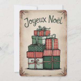 Carte de vœux festive Joyeux Noël