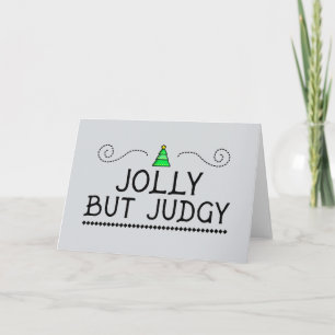 Carte de vœux festive mais avec un jugement