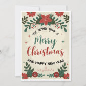 Carte de vœux festive | Noël Élégant (Devant)