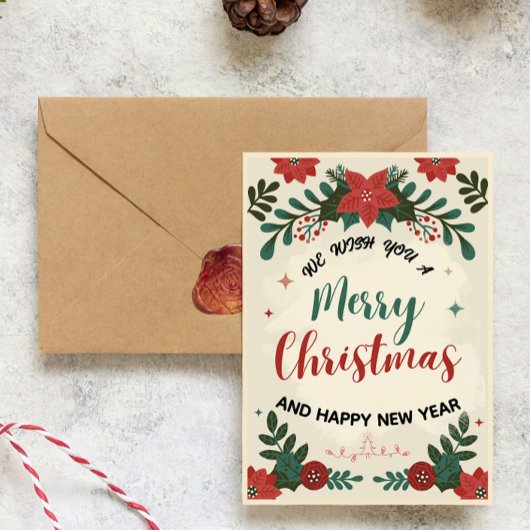 Carte de vœux festive | Noël Élégant