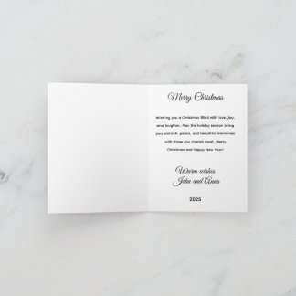 Carte de vœux festive pour l'arbre de Noël