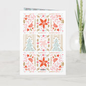 Carte de voeux Festive Pretty Folded (Dos)
