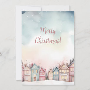 Carte de voeux Festive Watercolor Noël