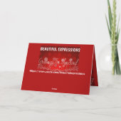 CARTE DE VOEUX FÊTE BELLES EXPRESSIONS (Dos)