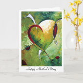 Carte de voeux Fête des Mères Design par MADART (Fleur jaune)