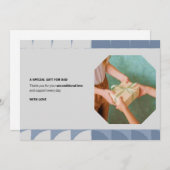 Carte de voeux fête des pères (Devant / Derrière)