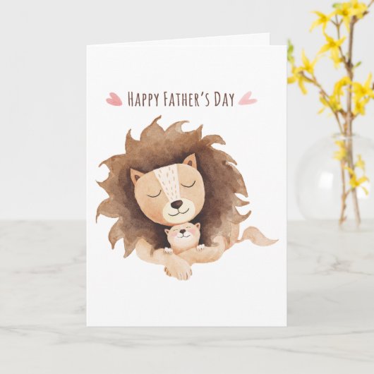 Carte de voeux fête des pères (Fleur jaune)