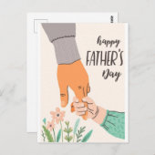 Carte de voeux fête des pères (Devant / Derrière)