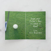 Carte de voeux fête des pères Golf (Intérieur)